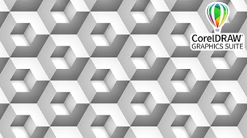 Pattern design | Hexagonal | Black and white | Corel DRAW tutorials | 115