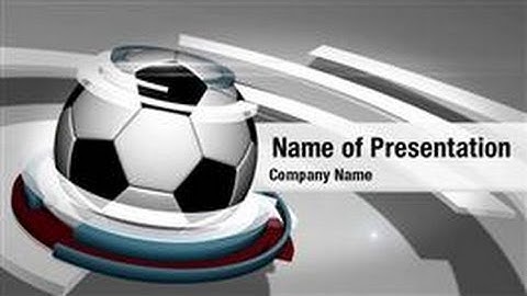 Soccer Ball PowerPoint Video Template Backgrounds - DigitalOfficePro #01012V