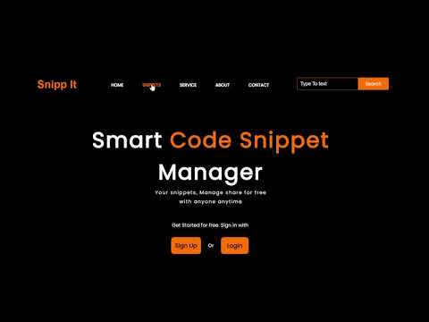 How to Store a Public Code Snippet
