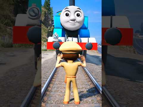 Видео: GTAV: FRANKLIN SAVING LITTLE SINGHAM FROM THOMAS THE TRAIN? #shorts