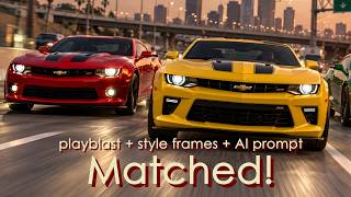 playblast + style frames - Matching Move.