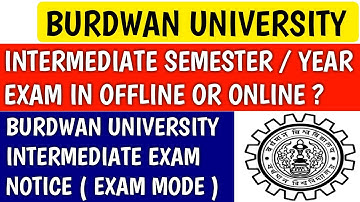 Good News For Burdwan University Students | burdwan university | bu intermediate exam | bu semester