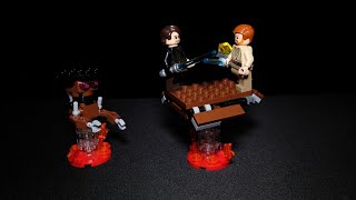 LEGO Mustafar Stop Motion Build | “You Were the Chosen One!” | Anakin vs Obi-Wan (Set 9494)