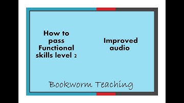 How to pass level 2 functional skills reading (improved audio)