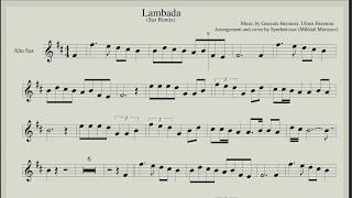 Video thumbnail of "Lambada - Backing Track & Score for Sax Alto"