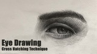 Eye Drawing - Cross Hatching Technique