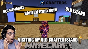 VISITING MY OLD CRAFTER ISLAND AFTER 1 YEAR #craftersmc #wenpixel #satnetwork #stnetwork #hypixel