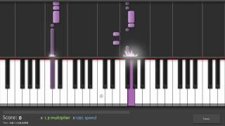 Video thumbnail of "Inuyasha my will piano dream  tutorial full speed"