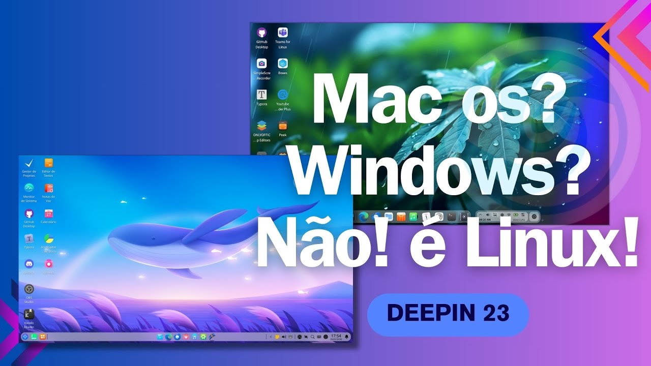 Linux Lindos 🐧 Lindo Linux é o novo Sistema Deepin 23 - YouTube