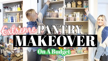 EXTREME PANTRY MAKEOVER ON A BUDGET | PANTRY ORGANIZATION IDEAS 2021