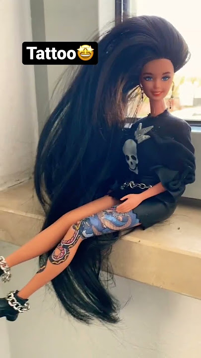 do you like tattoos? #handmade #doll #barbie #tattoo