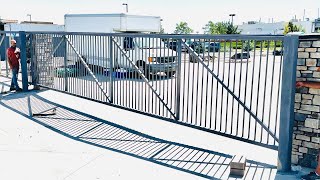 Built and installed 45 Foot Cantilever Gates