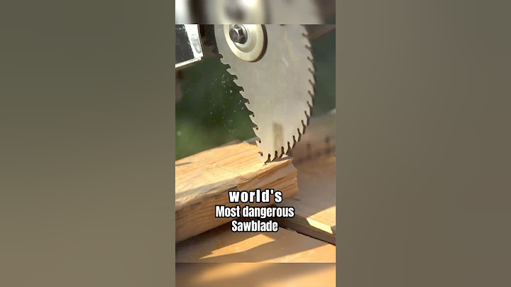 World’s Most Dangerous Sawblade vs Wood