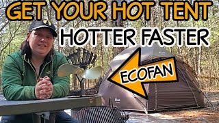 ECOFAN HEAT-POWERED WOOD STOVE FAN - Ecofan Ultrair - Ecofan Reveiw: Heat Powered Stove Fan Hot Tent