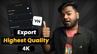 How to Export Highest Quality Video in VN App // Export 4k Resolution Video on VN Video Editor App screenshot 4
