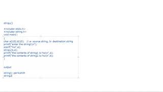 Programs on basic string handling functions