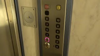 Very Nice 1993 Kone Upgraded 2000S Traction Elevator Johan Enbergs Väg 1, Solna, Stockhlom, Swe