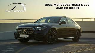 2026 Mercedes-Benz E300 AMG EQ Boost 2.0T | Obsidian Black - Beige | Fast Walkaround