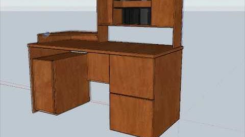 Google Sketchup - My Computer Desk