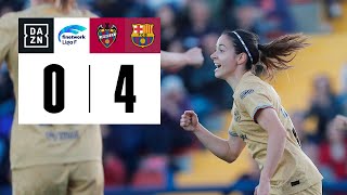 Levante UD vs FC Barcelona (0-4) | Resumen y goles | Highlights Liga F