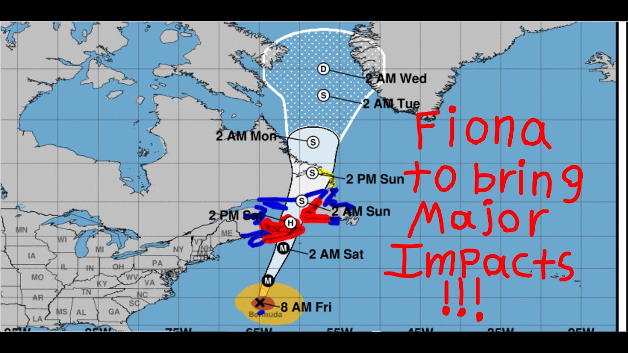Hurricane Fiona to bring Dangerous Impacts to Nova Scotia and Newfoundland Saturday!