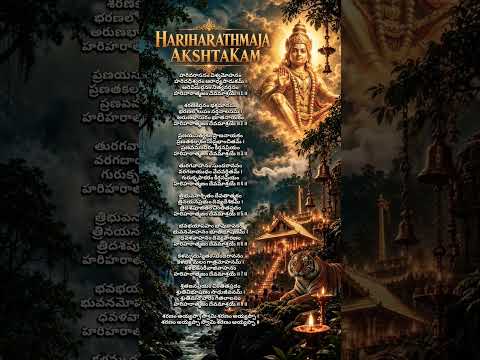 hariharathmaja ashtakam #harivarasanam #ayyappa #swami #sabarimala #kerala #hinduism #hindu #god