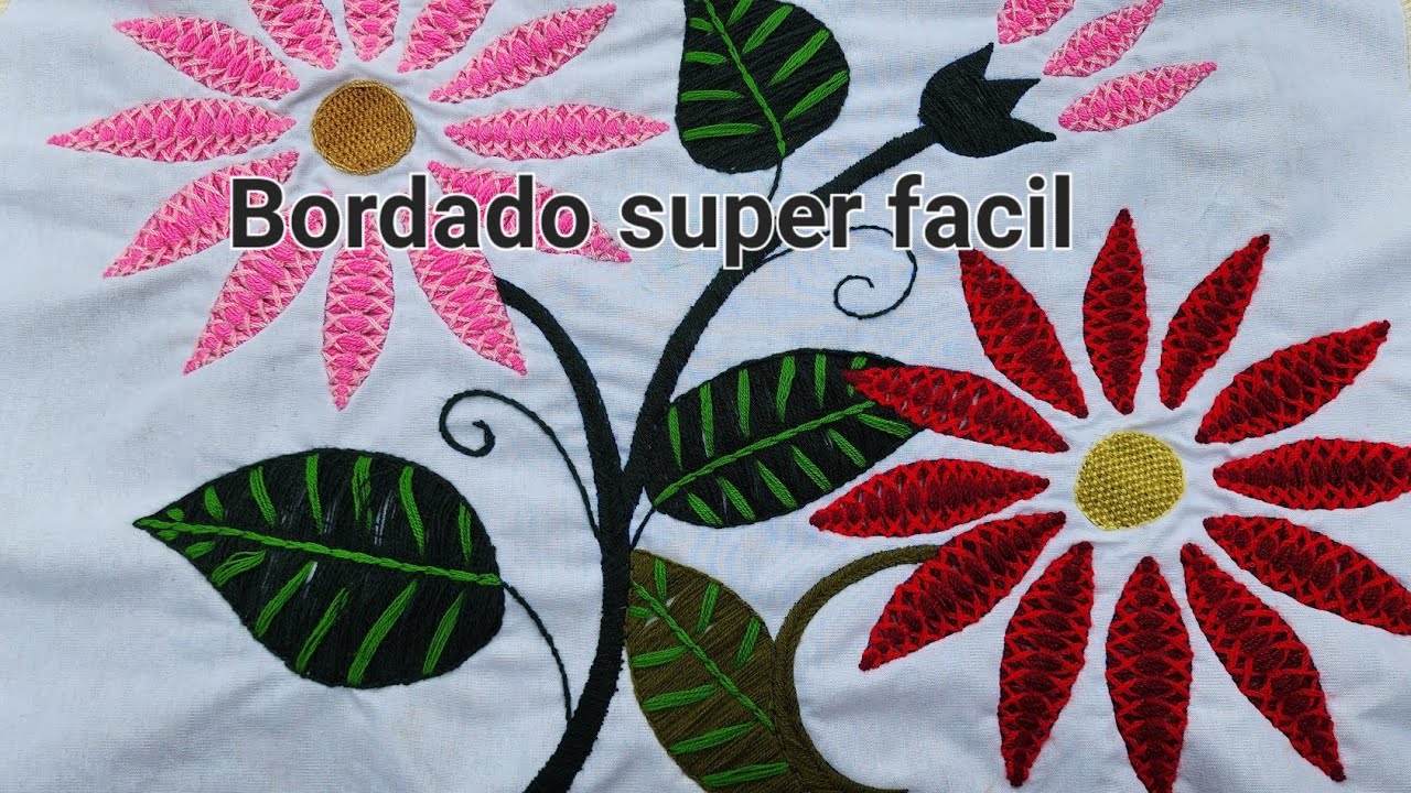 Bordado fácil para flores 💐