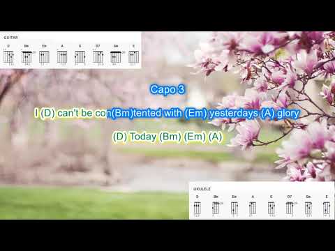 Today (capo 3) by John Denver play along with scrolling guitar chords and lyrics