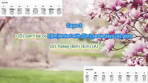 Today (capo 3) by John Denver play along with scrolling guitar chords and lyrics