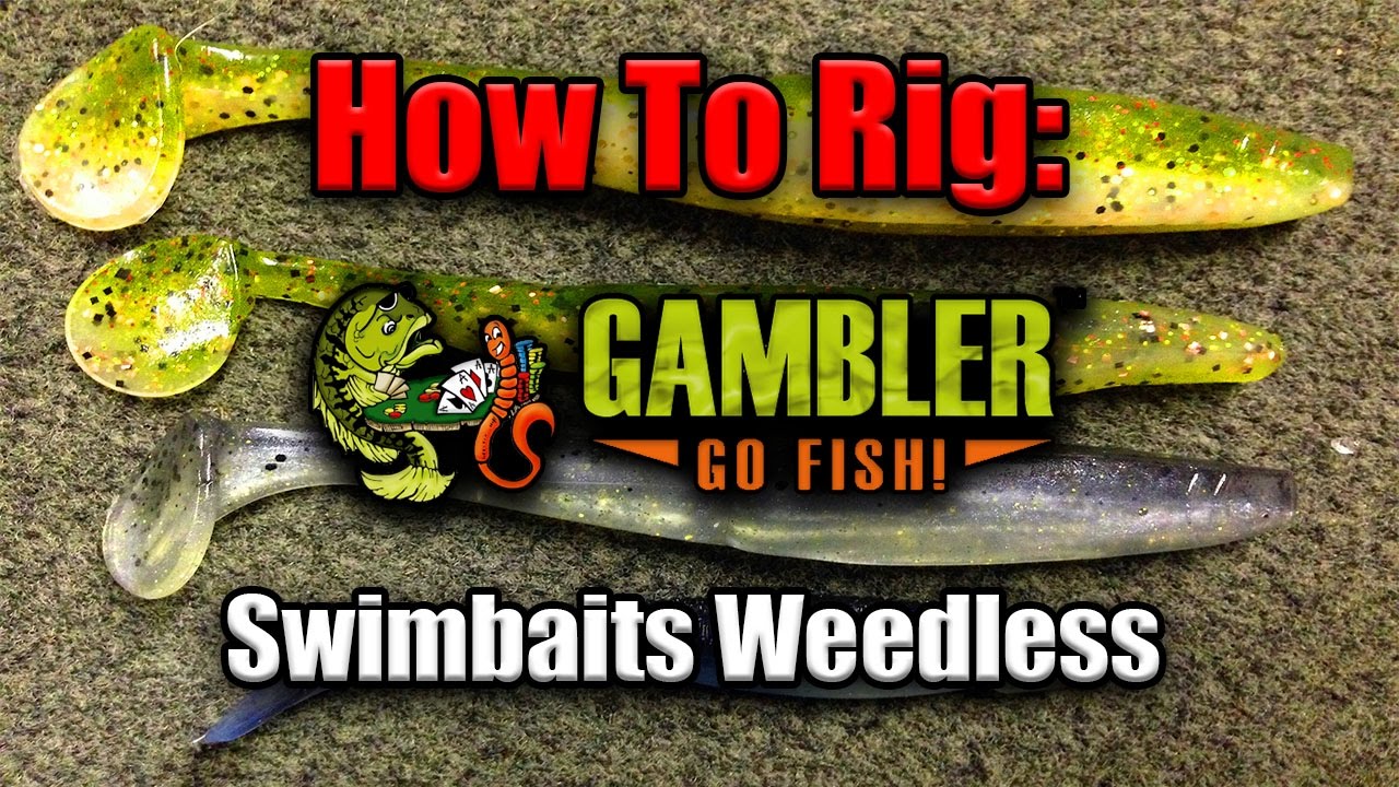 How to rig soft plastic swimbaits weedless! 