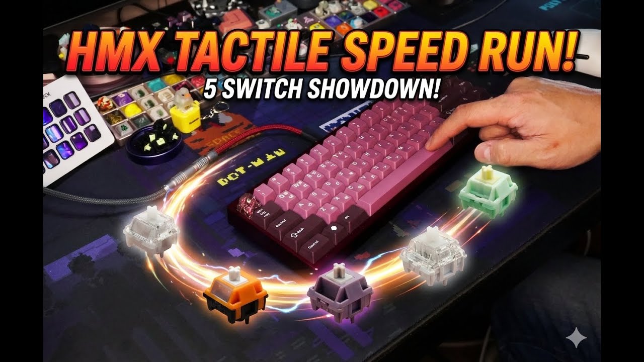 HMX Tactile Speedrun — 5 Switch Showdown on the Neo65 Core Plus