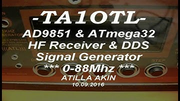 HF Receiver & DDS Signal Generator AD9851