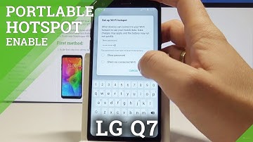How to Enable Portable Hotspot on LG Q7 - Set Up Wi-Fi Hotspot / Share Internet
