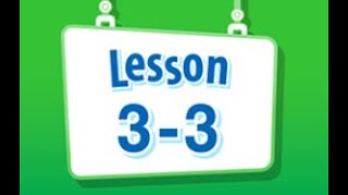 Math Envision English Lesson 3-3