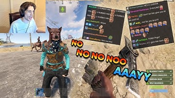 xQc meets OFFLINE SYKKUNO | Sykkuno gives X EVERYTHING HE HAS | OTV Rust Server