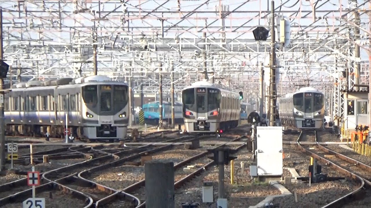 阪和線 鳳駅 朝 入出庫など