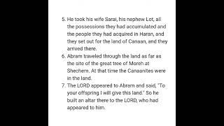 GENESIS 12 NIV AUDIO BIBLE with text