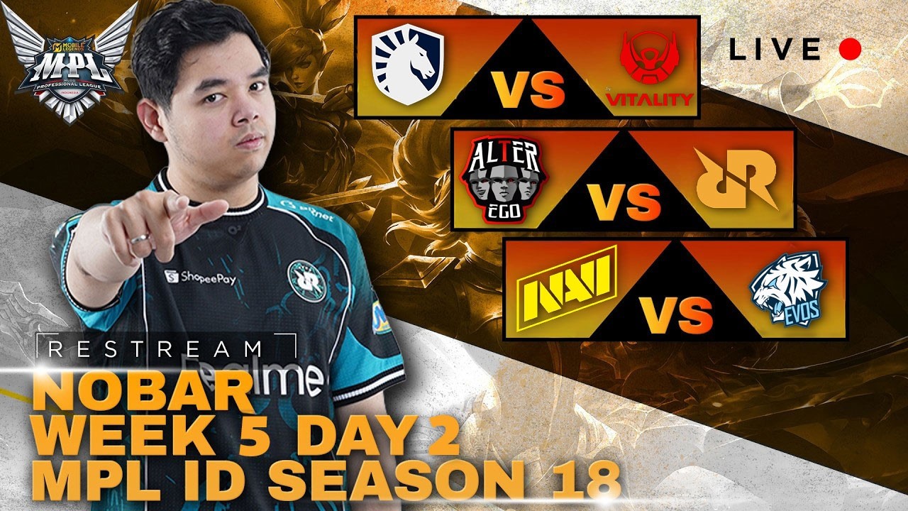 EVOS VS NAVI | R7 RESTREAM MPL ID S18 WEEK 5 DAY 2 | top up nya di r7store.id #mlbbidcreator