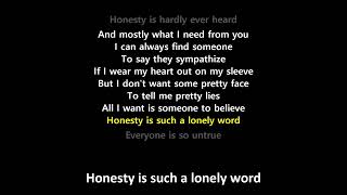 Honesty (Lyrics) - Billy Joel