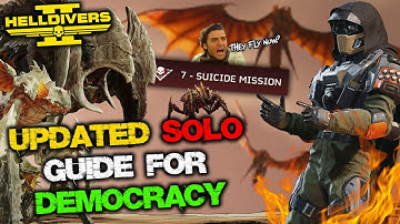 UPDATED Guide + Tips for SOLO Difficulty 7+ Helldivers Gameplay - Flying Bugs Edition