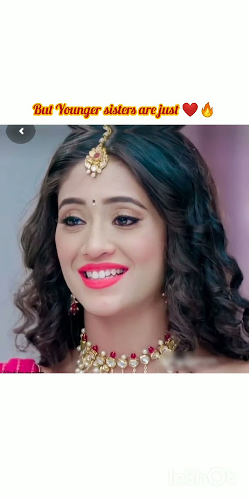 But younger sisters attitude is just ❤🔥 || #yrkkh #shorts