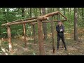 Im building a house in the forest made a frame for the house cook hamburgers with cheese  part 1