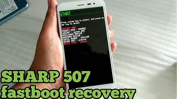 Sharp 507 Lupa Password - Fastboot Recovery
