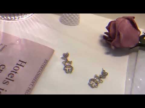 مجموعة من أقراط حجر الراين الدب الحب الإناث اللؤلؤ مجوهرات و اكسسوارات في مصر سوق  