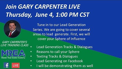 Video 1 | Lead Generation Series | Reasons to call your Sphere of Influence