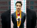 Success Story of Prakhar Gupta  Topper of KotaClasses in JEE Advanced 2021 got AIR-645.