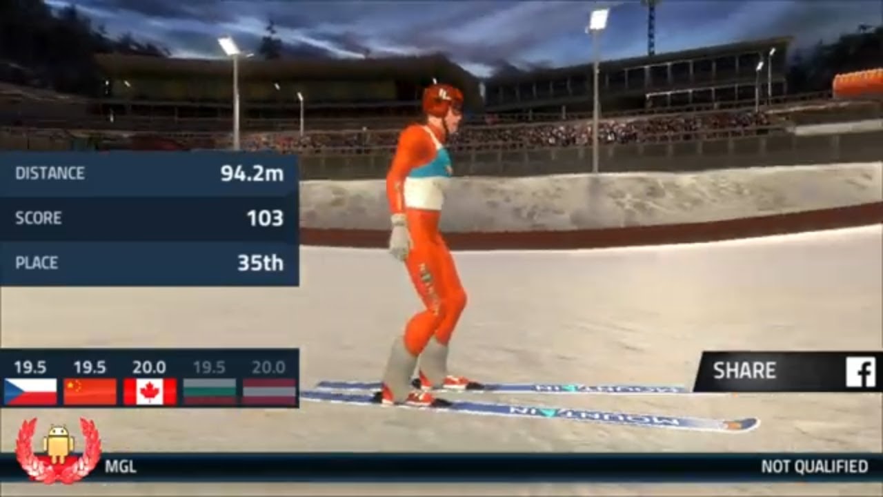 SKI JUMPING PRO # 7 | ANDROID GAMEPLAY | MOBILE GAME LIBRARY | BEST MOBILE GAMES