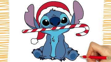 How to Draw CHRISTMAS STITCH I Easy