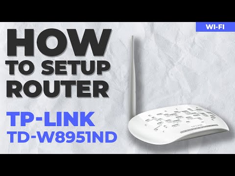 ✅ How To Setup TP-Link TD-W8951ND