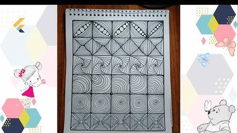 Zentangle pattern part 10| Beginners friendly| SoftLine Studio